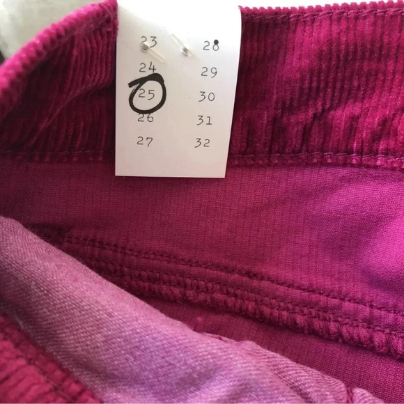 New Current/Elliott Magenta Stiletto Corduroy pant wild aster
high waisted - Picture 10 of 11